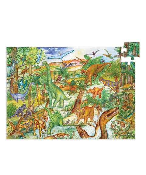Observation puzzle - Dinosaurs 100 pcs by Djeco