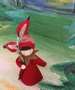 Standing Hip Girl Mini Felt Waldorf Doll