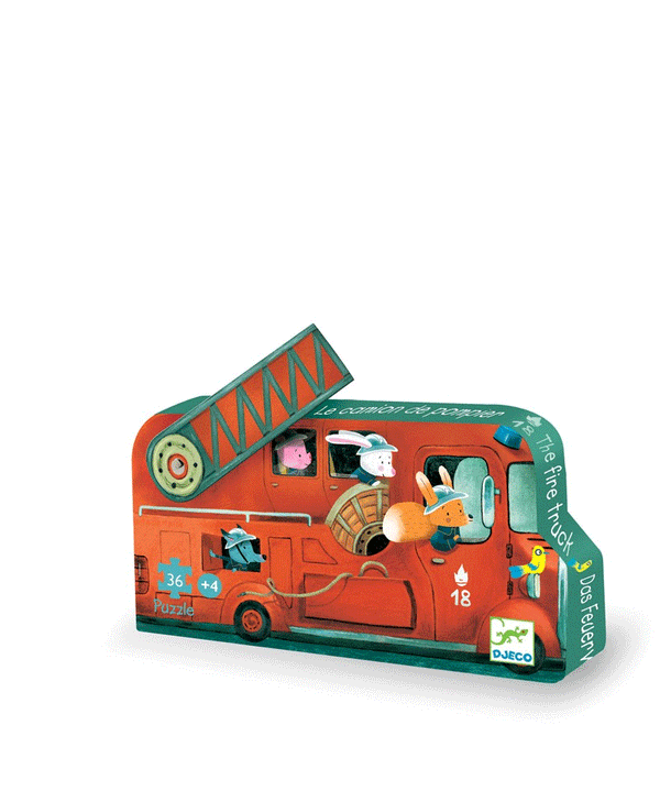 The Fire Truck 16 Piece Puzzle by Djeco