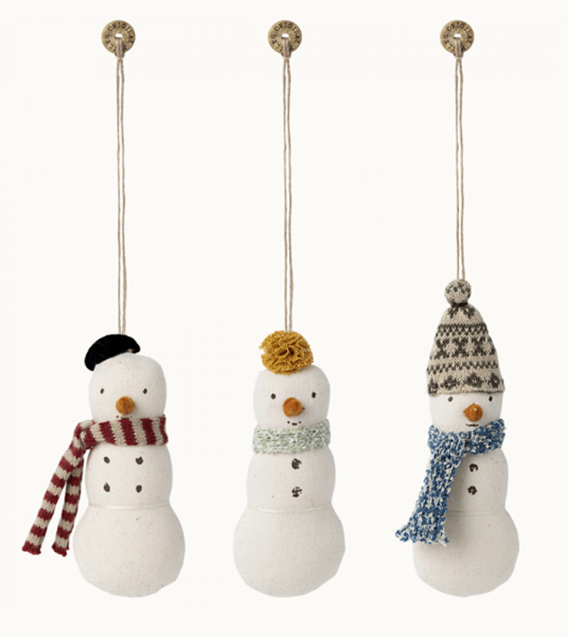 2023 Soft Snowman Ornament by maileg