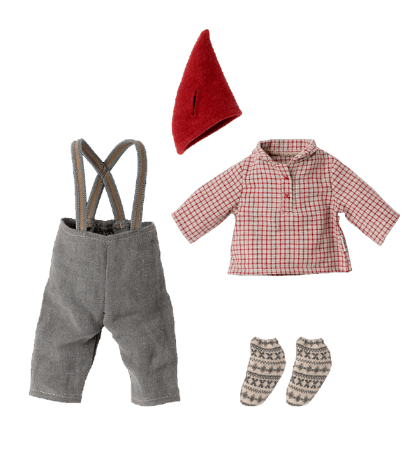 Medium Boy Mouse Christmas Outfit by Maileg