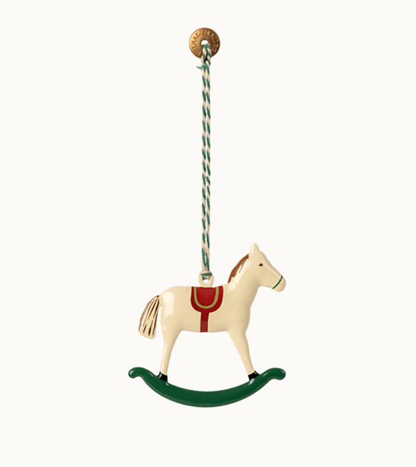 2023 Metal Rocking Horse Ornament by maileg