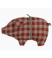 Small Red Check Pig by maileg