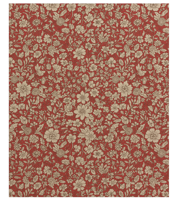 10m Roll of Red Blossom Wrapping Paper by maileg