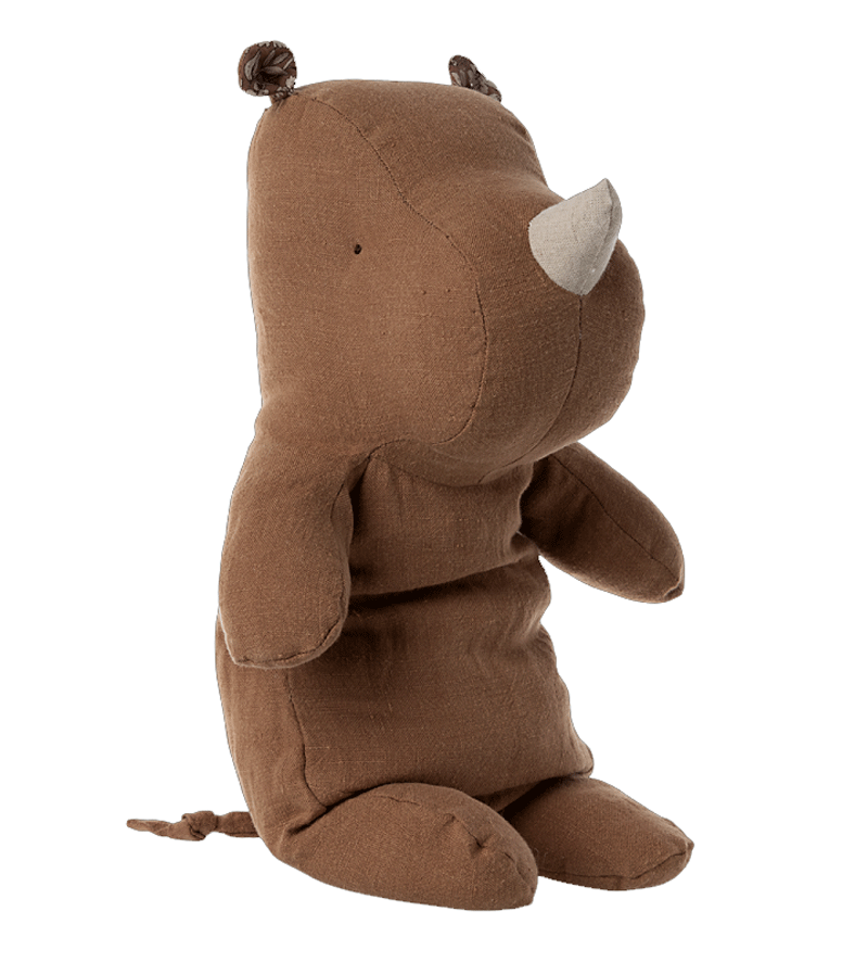 Medium Chocolate Rhino by Maileg
