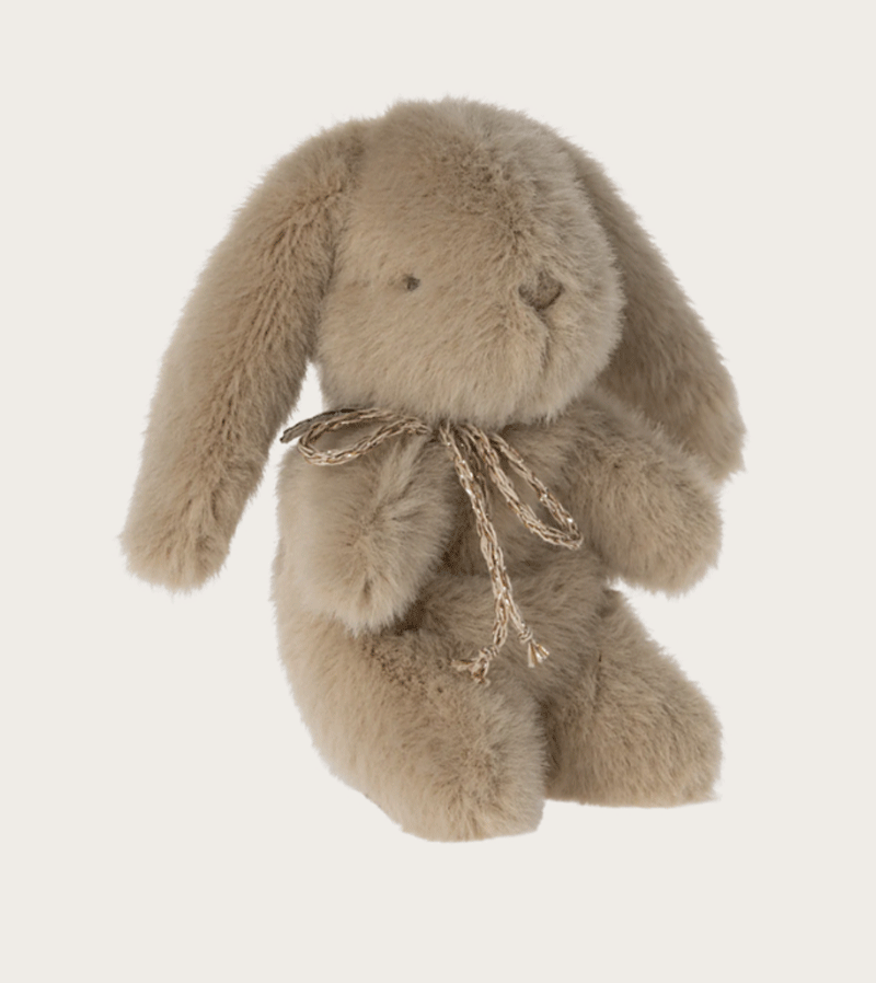 Mini Cream Peach Plush Bunny by maileg