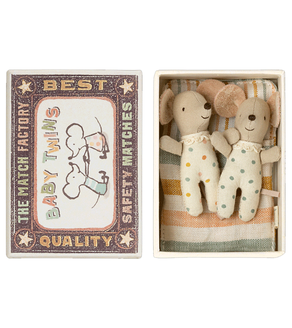2023 Baby Twin Mice in box by Maileg