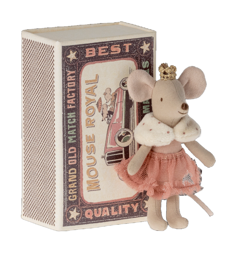 2023 Little Sister Princess Mouse in Matchbox by maileg