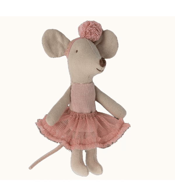 2023 Rose Little Sister Ballerina Mouse by maileg