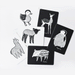 Baby Animals Art Cards for Baby by Wee Gallery - Niddle Noddle