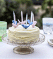 Set Of 6 Pastel Bird Cake Candleholders by Rex London