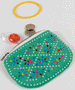 Green Beaded Purse