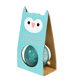 Blue Glitter Bouncy Ball Owl