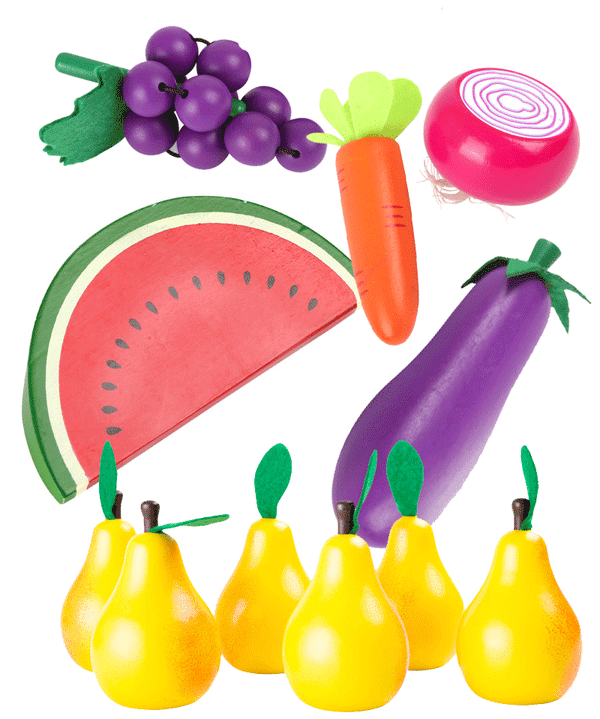 Wooden Fruit & Vegetables sold individually