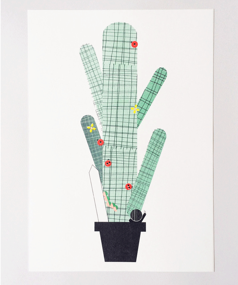 A3 Cactus Print by Scout Edition