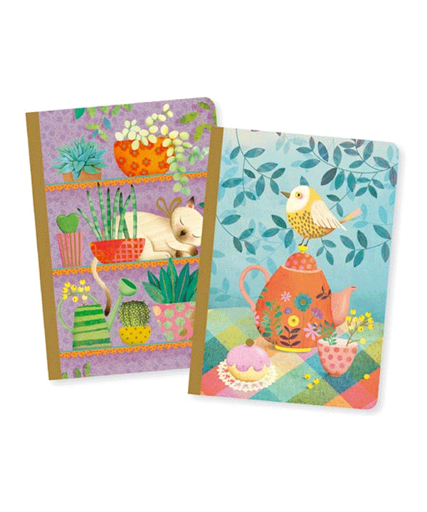 Set of 2 small Marie Notebooks by Djeco