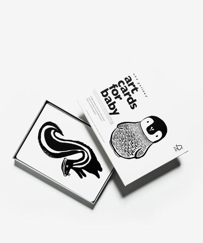 Black & White Art Cards for Baby by wee gallery - Niddle Noddle