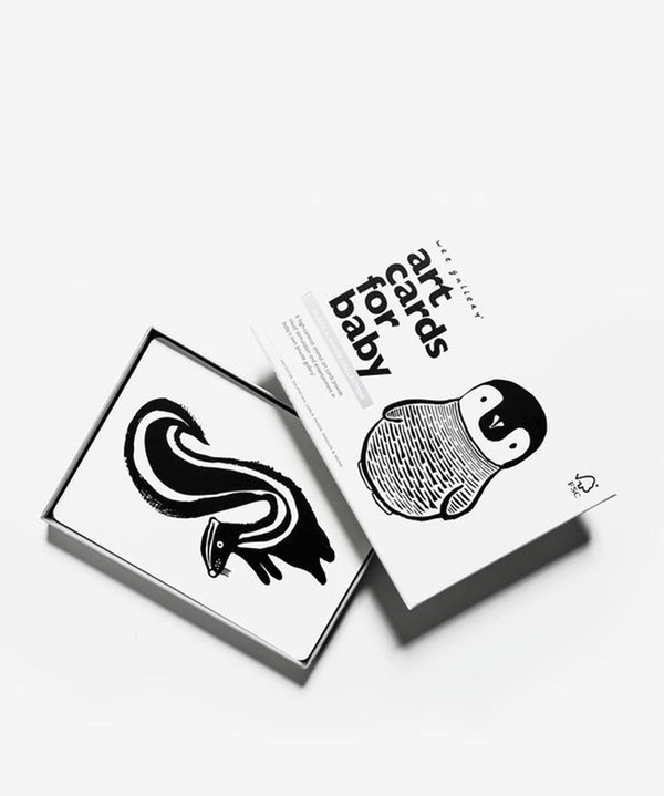 Black & White Art Cards for Baby by wee gallery - Niddle Noddle