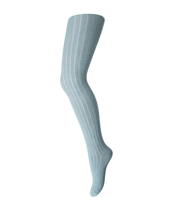 Seagreen Cotton Rib Tights by mp Denmark