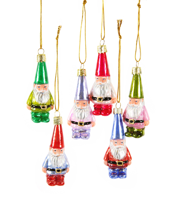 Little Garden Gnome Glass Ornament by Cody Foster
