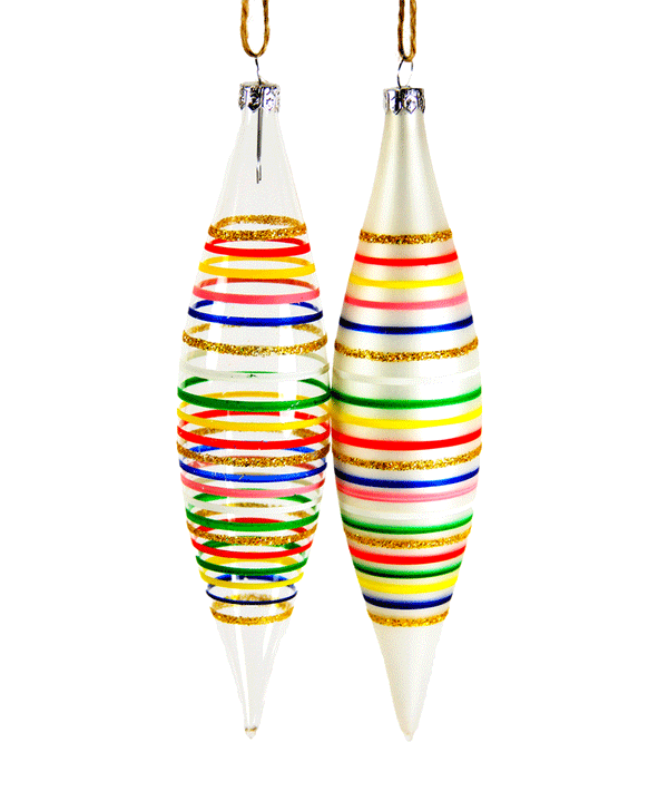 Large Rainbow Spindle Ornament by Cody Foster