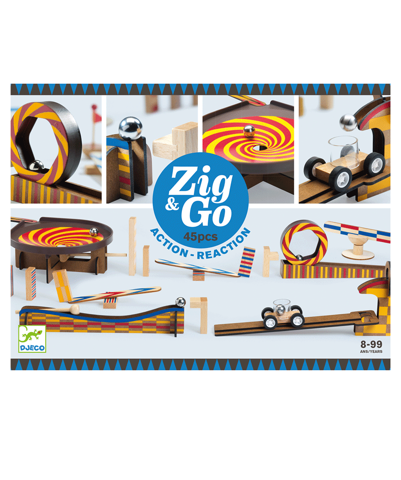 Large  Zig & Go 45 pcs Marbel Run by Djeco - Niddle Noddle