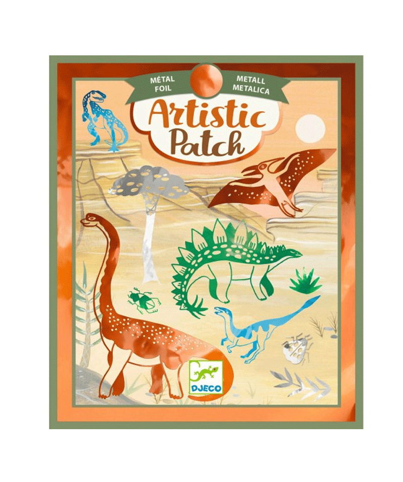 Dinosaurs Foil Artistic Patch Set by Djeco