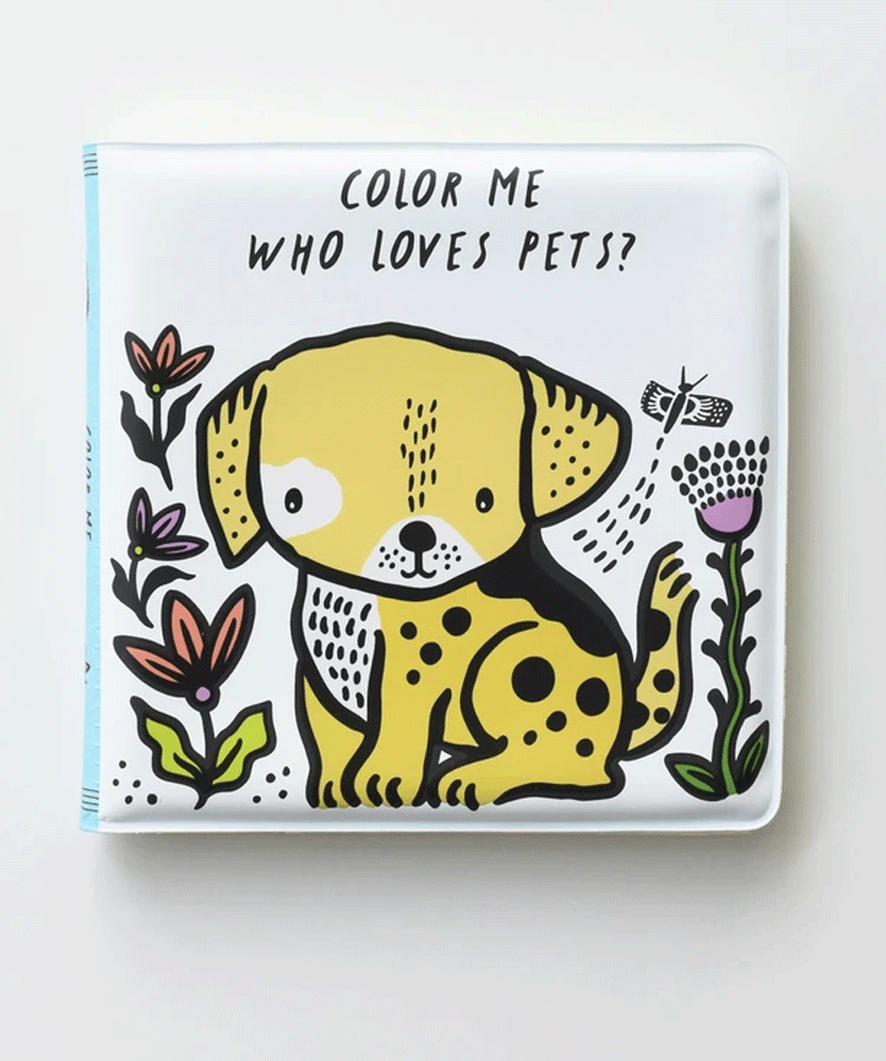 Color Me - Who Loves Pets Bath Book by wee Gallery