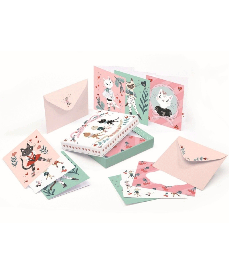 Writing Set Cat by Lucille Michieli for Djeco