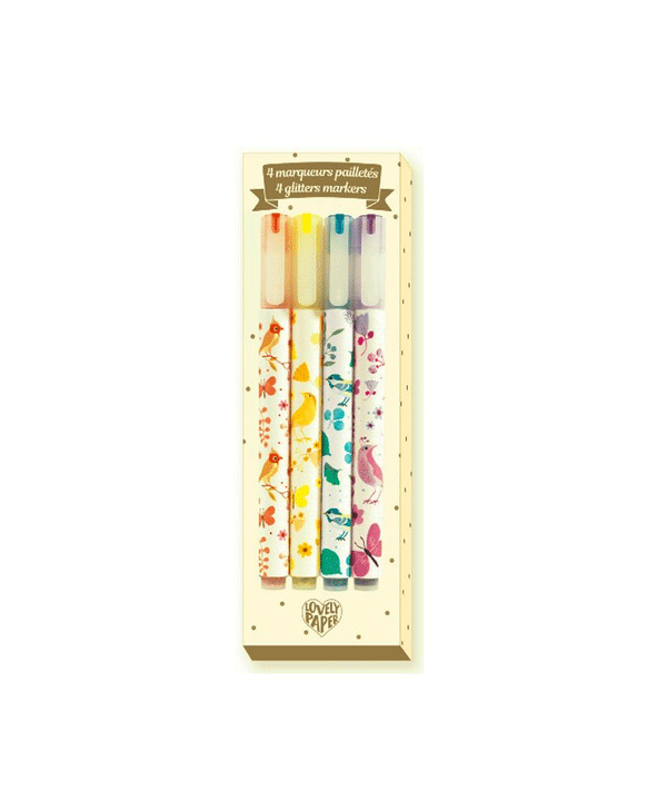 Tinou Glitter Markers by Djeco