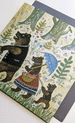 Bear Family goes for a Walk Card by Kapelki Art