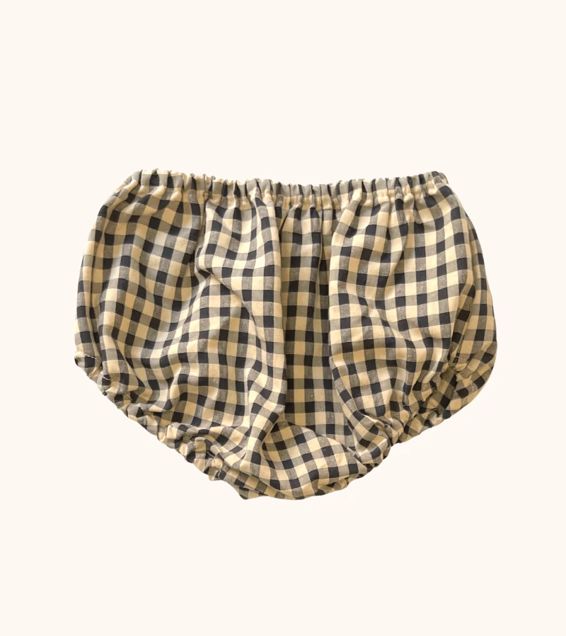 Sepia Gingham Bloomers by Guimpette