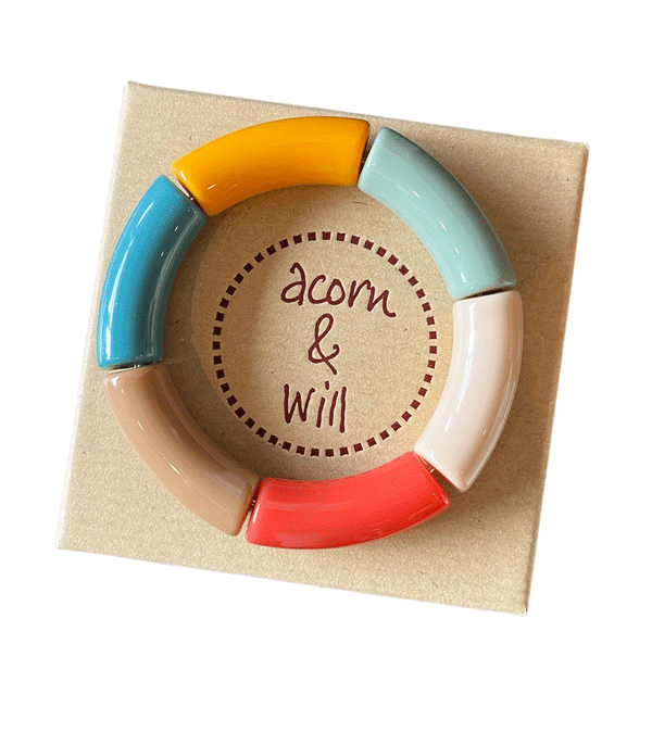Muted Colour Block Bracelet by Acorn & Will