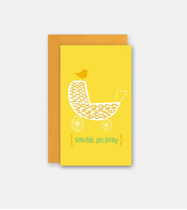 Special Delivery Pram Baby Mini Card