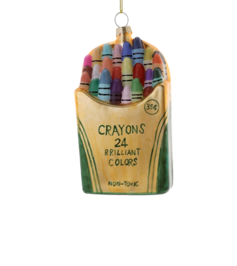 Crayon Box Glass Ornament By Cody Foster