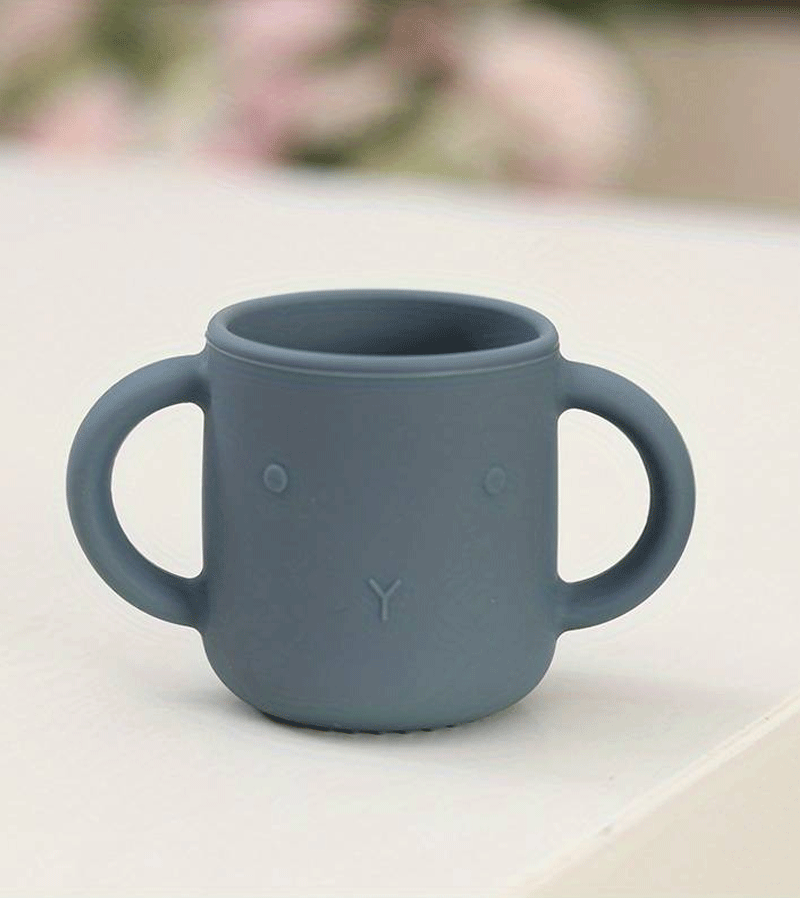 Dark Grey 2 Handle Silicone Cup