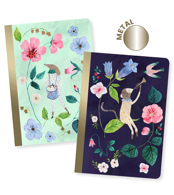 Set of 2 Small Cecile Notebook by Djeco