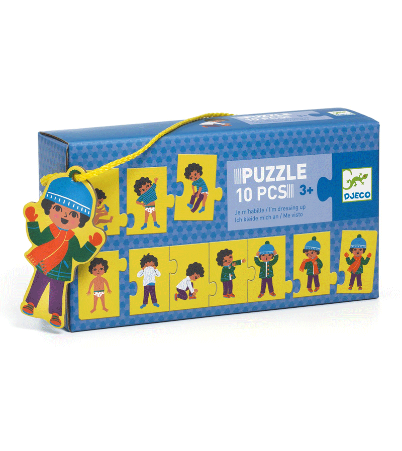 10 pcs I'm Dressing Up Puzzle by Djeco