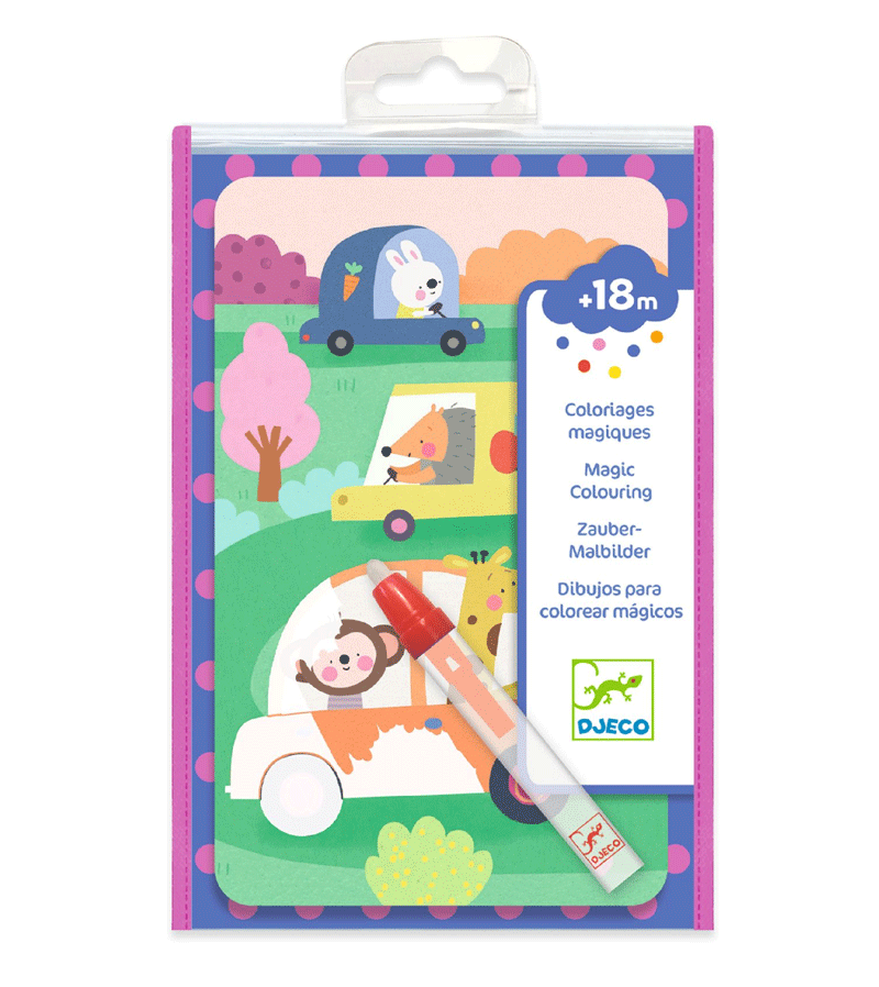 On the Road Magic Colouring by Djeco