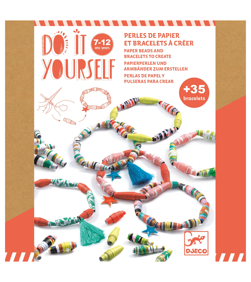 DIY Paper Beads and Bracelets Pop and Colourful by Djeco