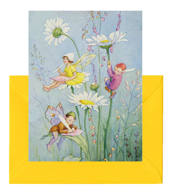 Daisy Fairies card by Margaret Tarrant
