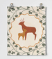 Deer with Fawn Fine Art Print 11"x14" by Roomytown