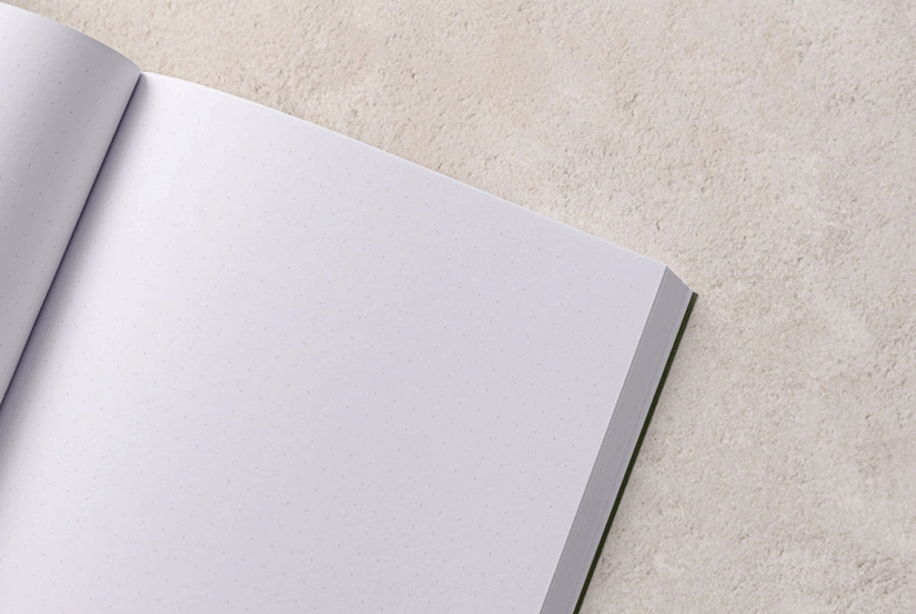 Lsw Notebook Cream Dotted Notebook by LSW - Niddle Noddle