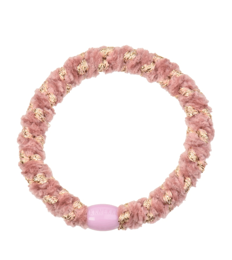 Dusty Rose Stripe Velvet Hairband by bon dep