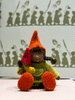 Dark Skin Little Girl with Doll Waldorf Forest Elf