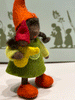 Dark Skin Little Girl with Doll Waldorf Forest Elf
