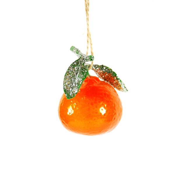 Tangerine Glass Ornament by Cody Foster