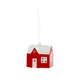 Red and White Ceramic Farmhouse Ornament with light by Cody Foster