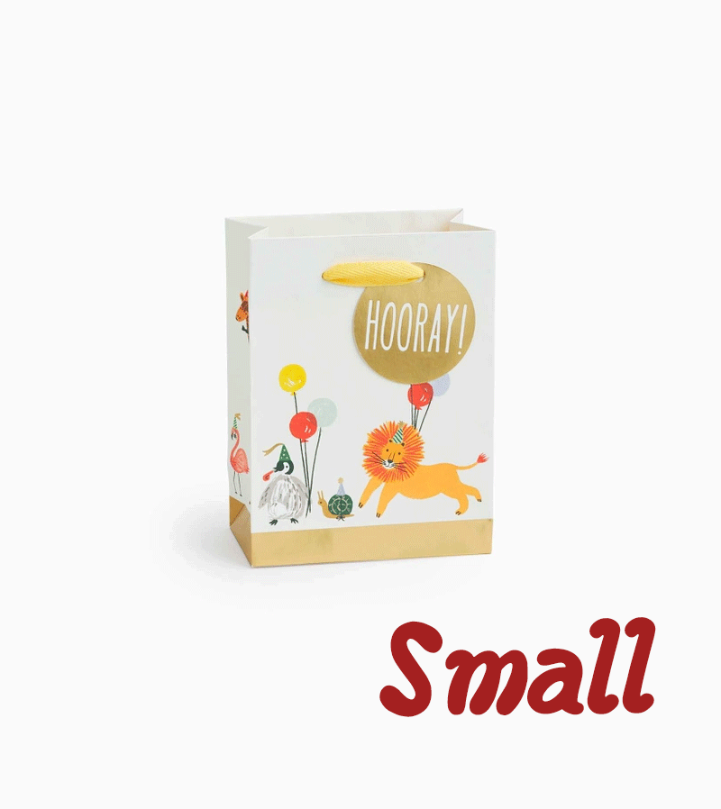 Small Party Animal Gift Bag by Rifle Paper Co.