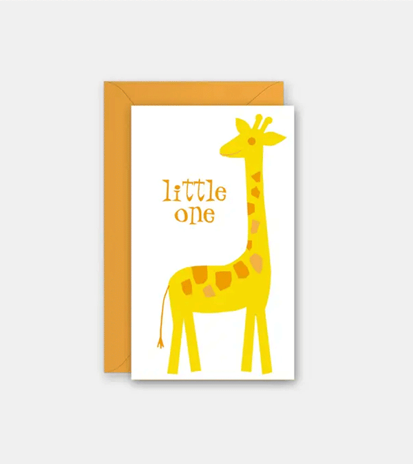 Little One Giraffe Mini Card